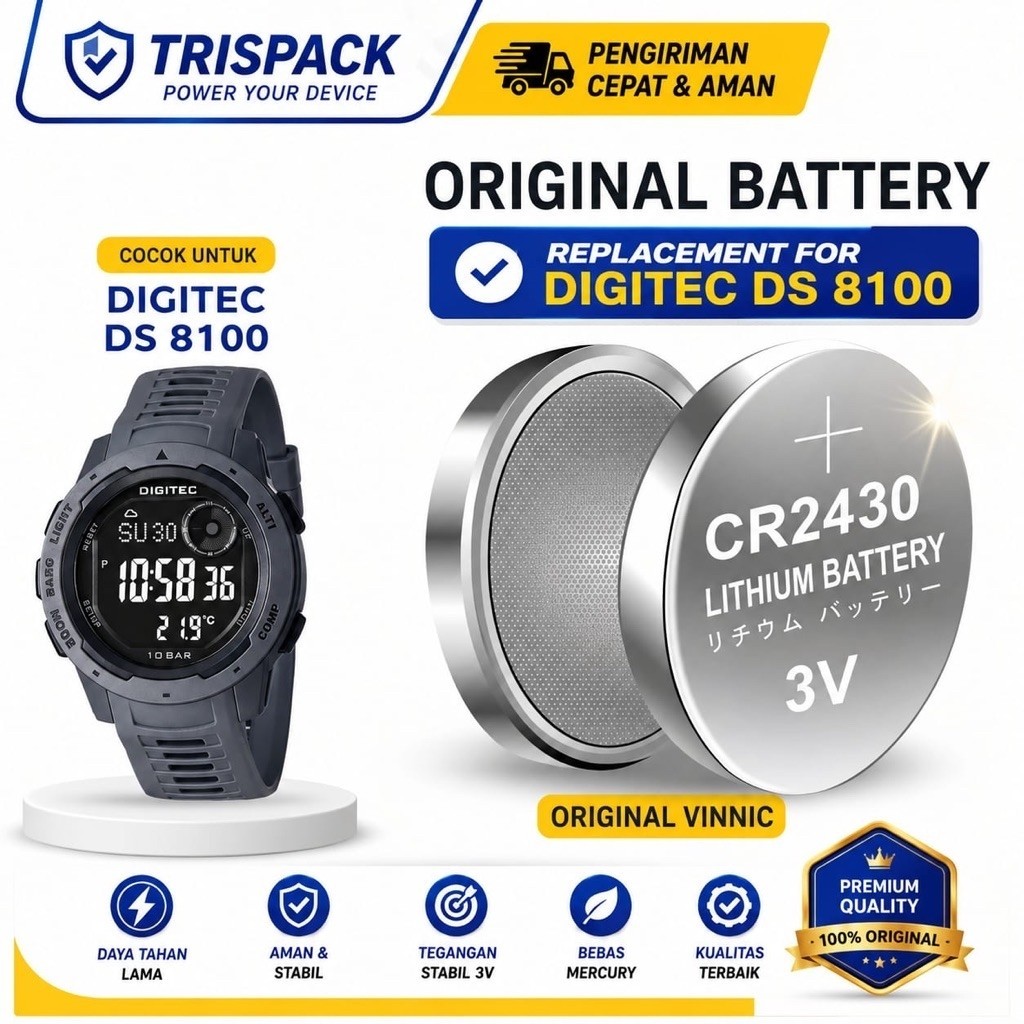 Baterai Jam Tangan Digitec DS 8100 Original Replacement DG-8100 Digitec