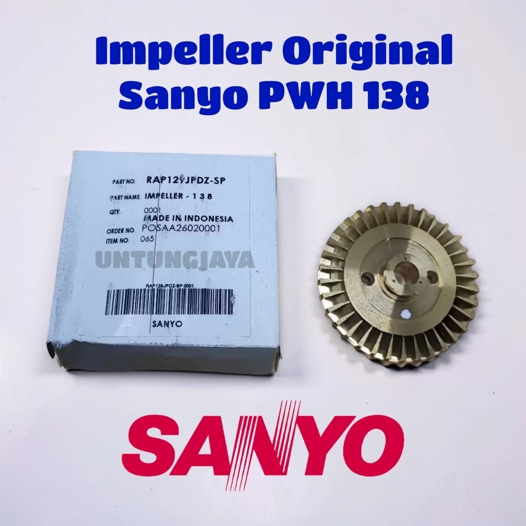 IMPELLER KUNINGAN ORIGINAL SANYO PWH 138 PWH138C