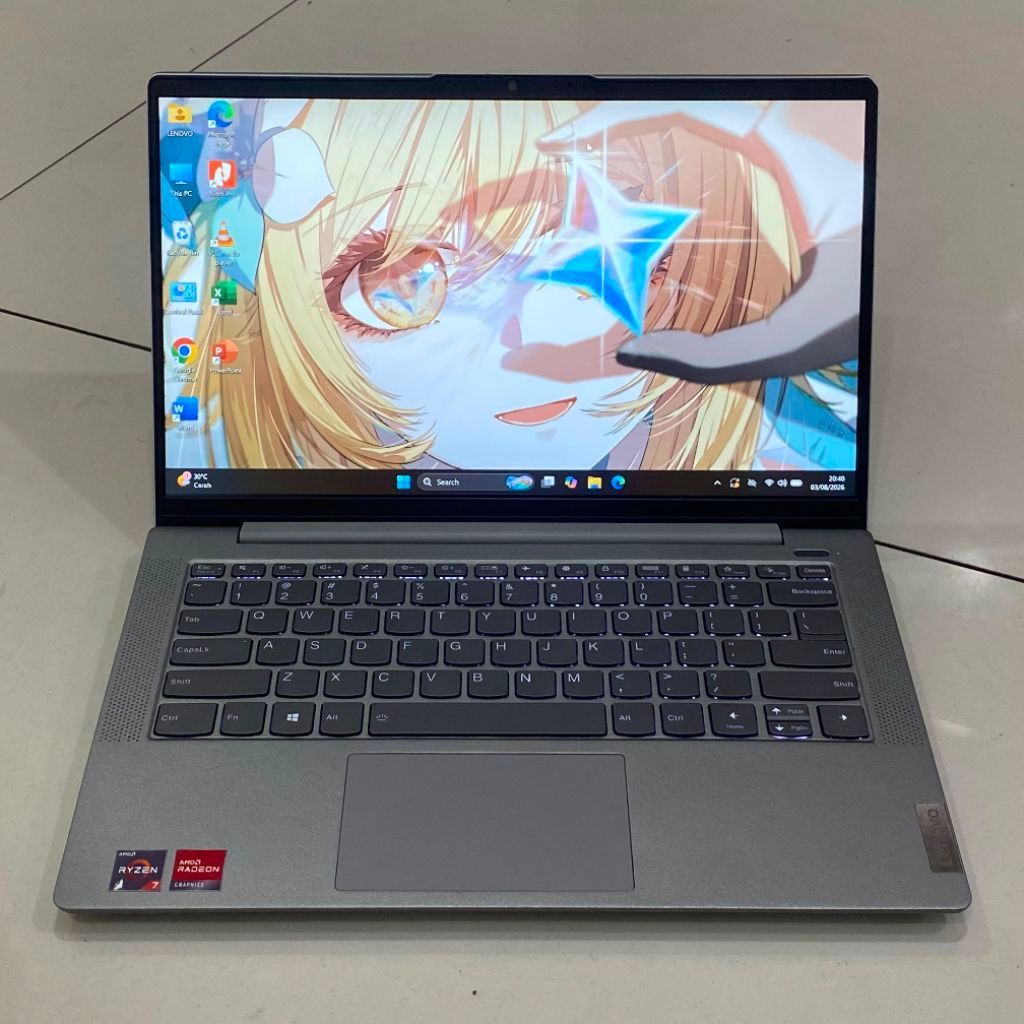 Laptop Lenovo Ideapad 5 Ryzen 7- 5700U RAM 8/ SSD 512 GB