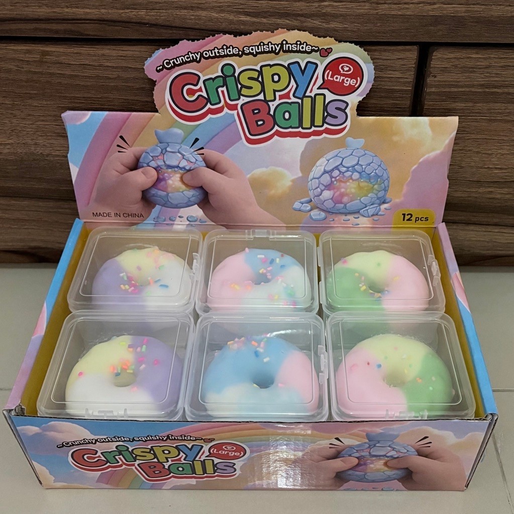 SQUISHY CRISPY DONUT / Squishy Garing Donut Large 5.5 cm