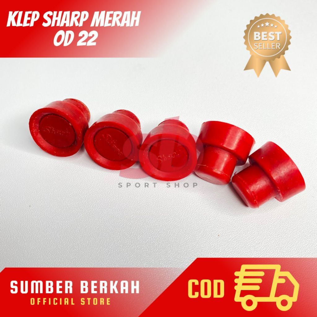 Karet Pompa Sharp OD 22 Merah - Klep Sharp OD 22 Merah