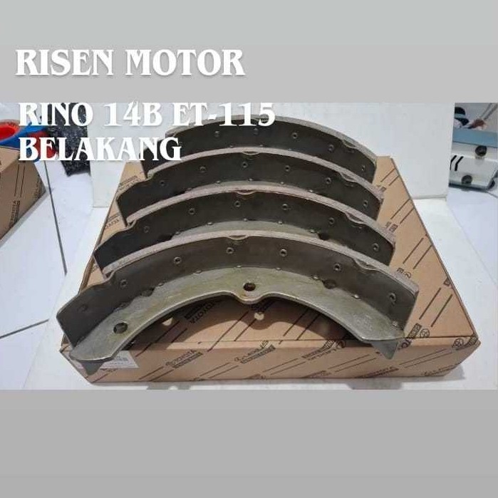 BRAKE SHOE REAR RINO 14B ET115 KAMPAS REM BELAKANG RINO 14B ET115 04495-25030