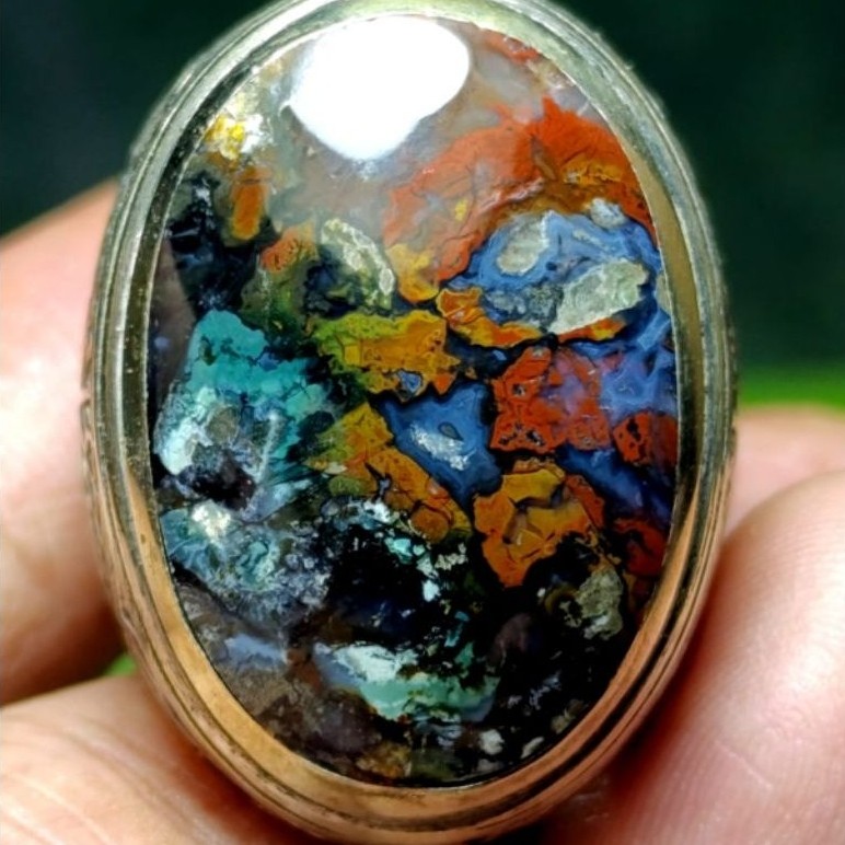 cincin batu pancawarna Klawing super