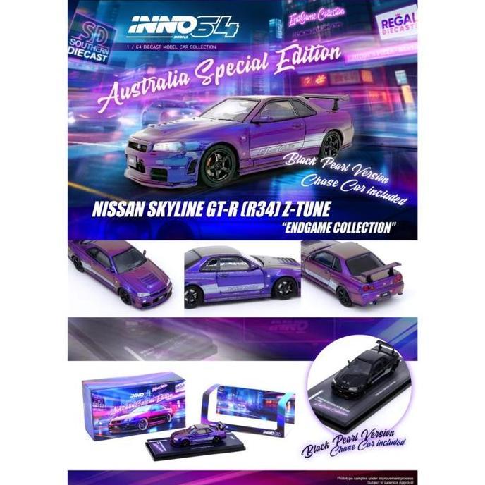IN64-R34ZT-ENDGAME Inno64 Nissan R34 Endgame Australia Diecast