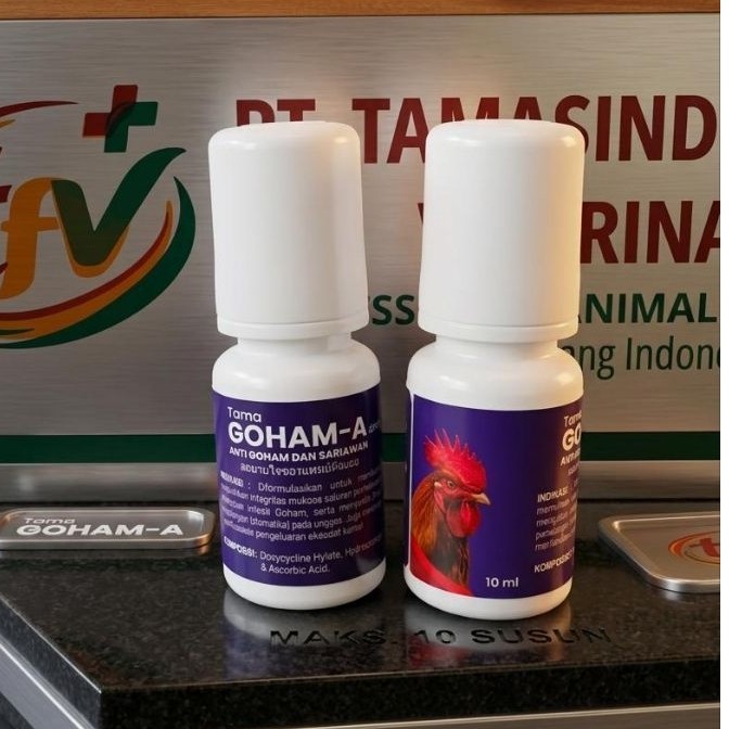 TAMA GOHAM AYAM DROP Kemasan Baru GOHAM DROP AYAM 10ml  sariawan ayam goham drop anti goham dan sari