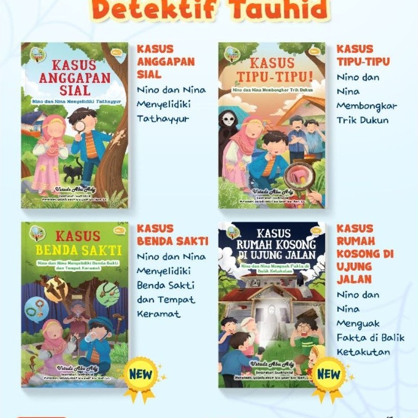 LENGKAP Buku Seri Detektif Tauhid Ahlan Buku Cerita Tauhid Anak