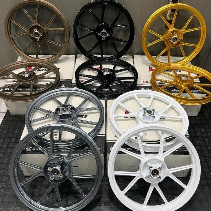* VELG VROSSI NOZ GP WHEEL SUZUKI SATRIA 2TAK DOUBLE DISC *