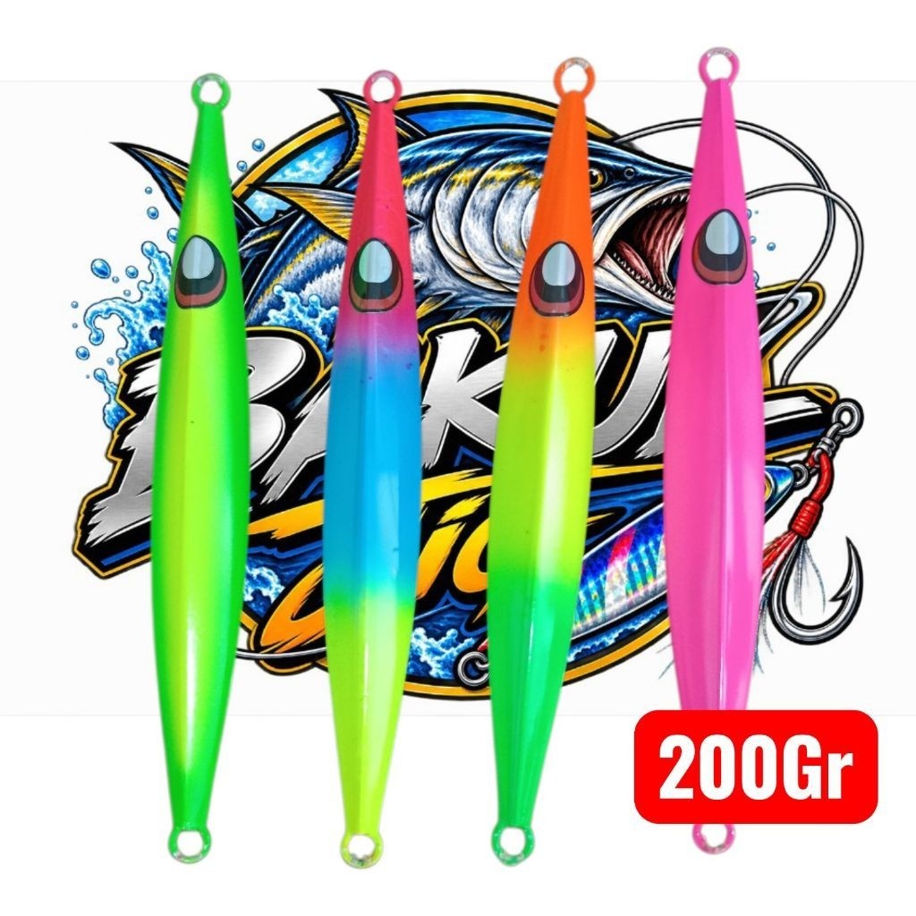 Metal Jig JigGa Tokayo 200 gram Glow In The Dark GID
