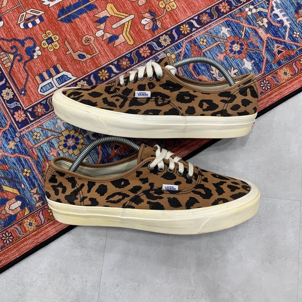 [Size 45] Vans Authentic 44 DX Anaheim Factory OG Leopard Brown Black White Second Original Kondisi 