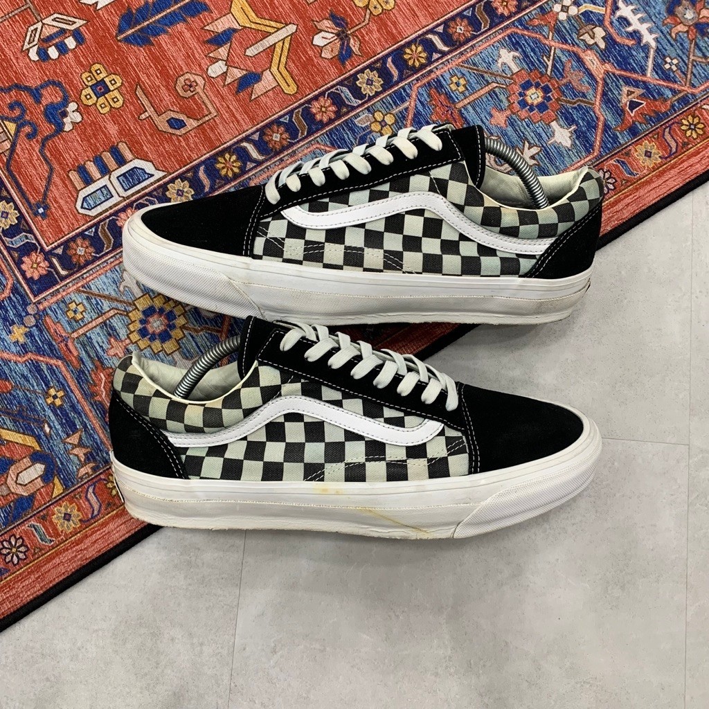 [Size 44.5] Vans Vault Oldskool OG LX Checkerboard Black White Second Original