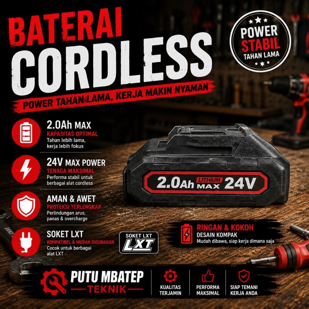 Second Like New Baterai Cordless 5cell LXT