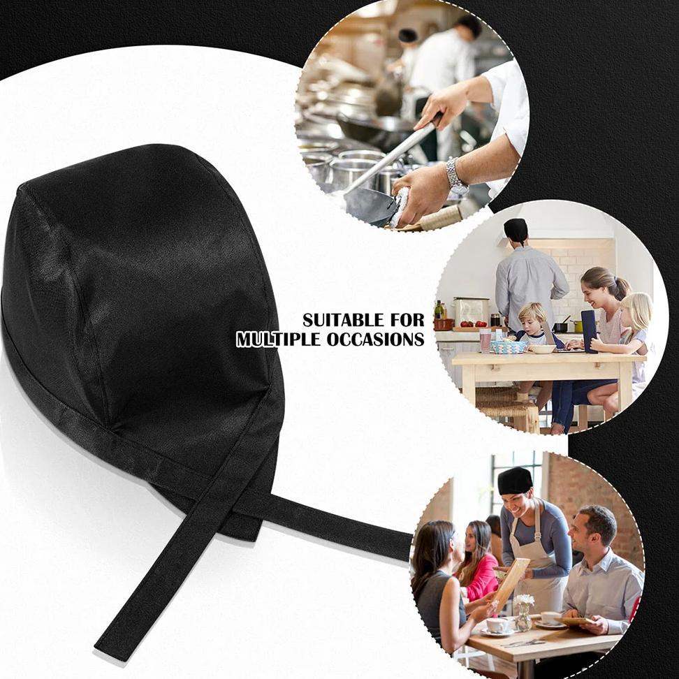 Bandana Chef/Topi Kitchen Hitam/Topi Chef Ikat/Topi Masak Koki/Topi Chef Priatopi Chef Jepang