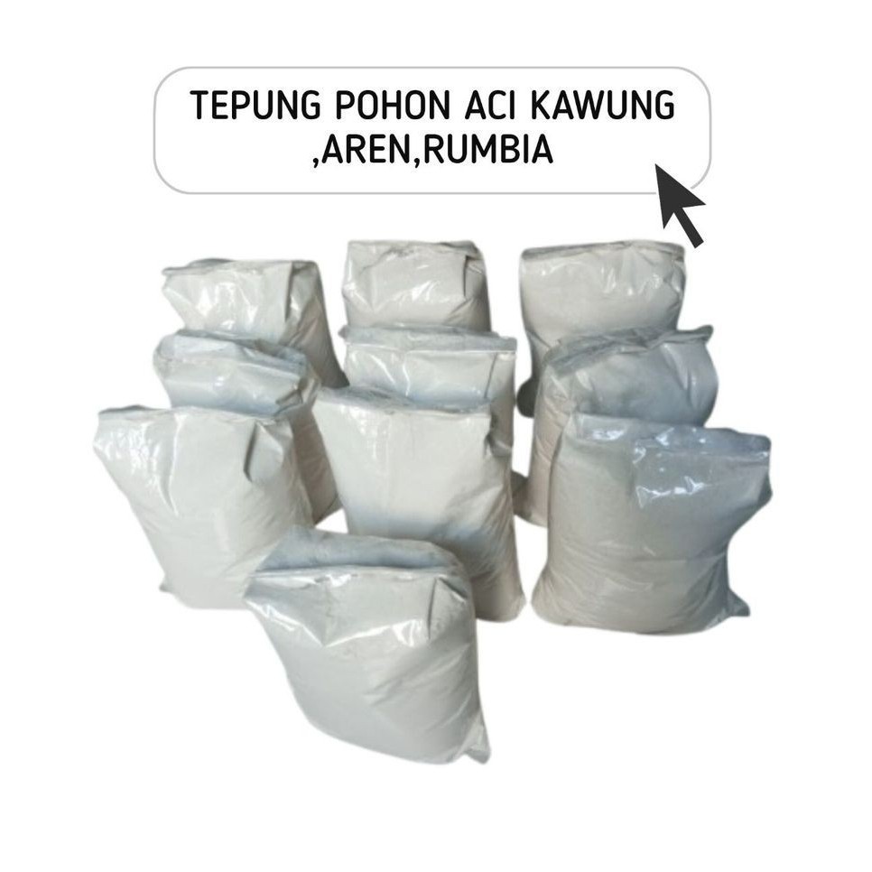 tepung sagu aren/Aci kawung asli kemasan 1kg