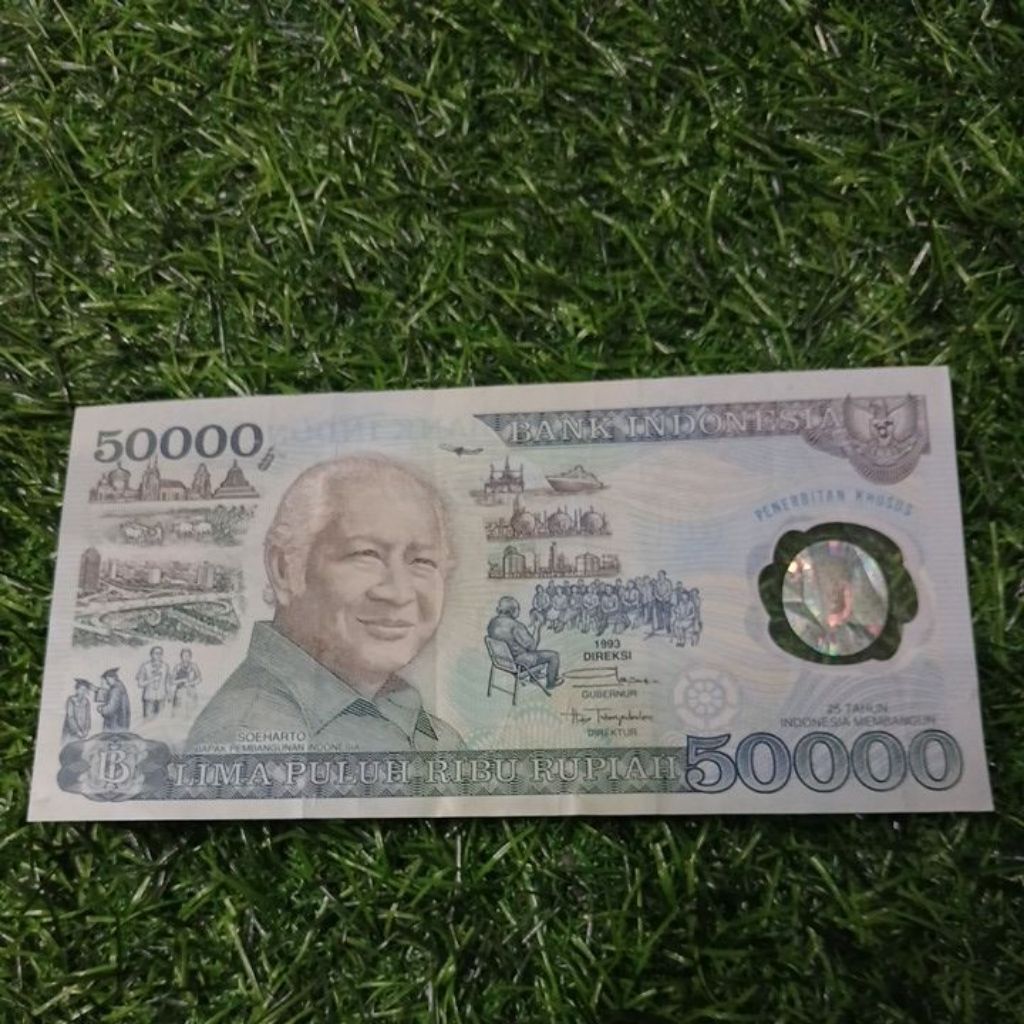 50000 soeharto polimer 1993 asli