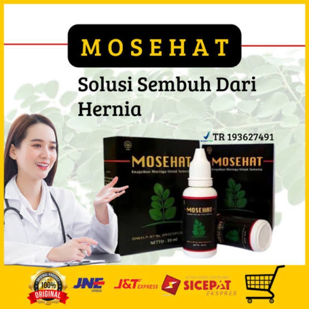 MOSEHAT Obat Hernia Herbal Mengurangi Benjolan Moringa Habbatussauda 30ml