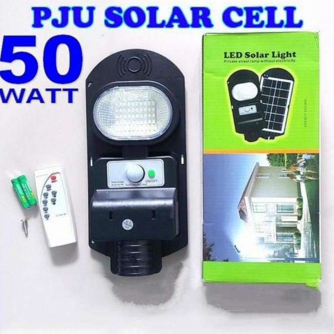 NEW Lampu Jalan Solar 50w 50 watt Lampu Pju 50 w Solarcel Tenaga Surya