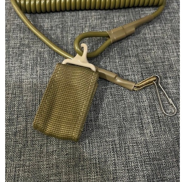 Tactical Pistol Safety Lanyard | Tali Sling Spring Pengaman Handgun