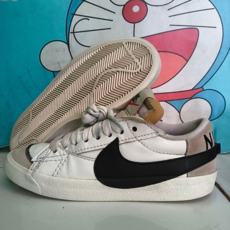 sepatu second Nike blazer 77 low big logo leather