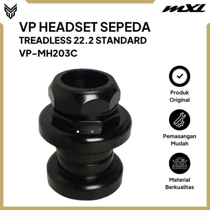Promo VP Headset Sepeda Treadless 22.2 Standard VP-MH203C Diskon