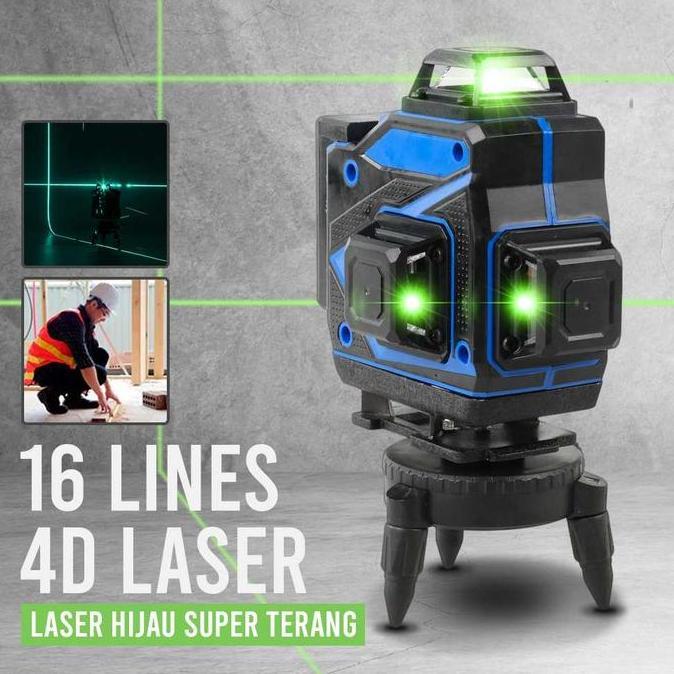 Laser Level Self Leveling 16 Line Laser 4D High Precision + Remote