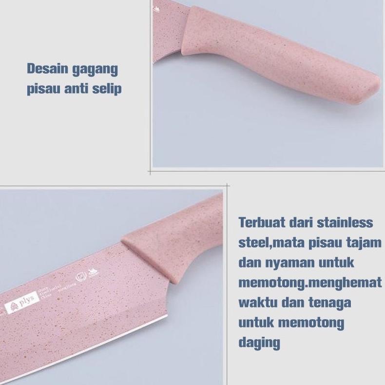 limited pisau set jerami pisau sultan warna 6in1 original dus magnet pisau jerami evcriverh / dapur 
