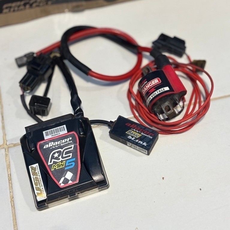 Ecu Aracer Mini 5 Vespa Matic Lengkap Coil & Blink nobox
