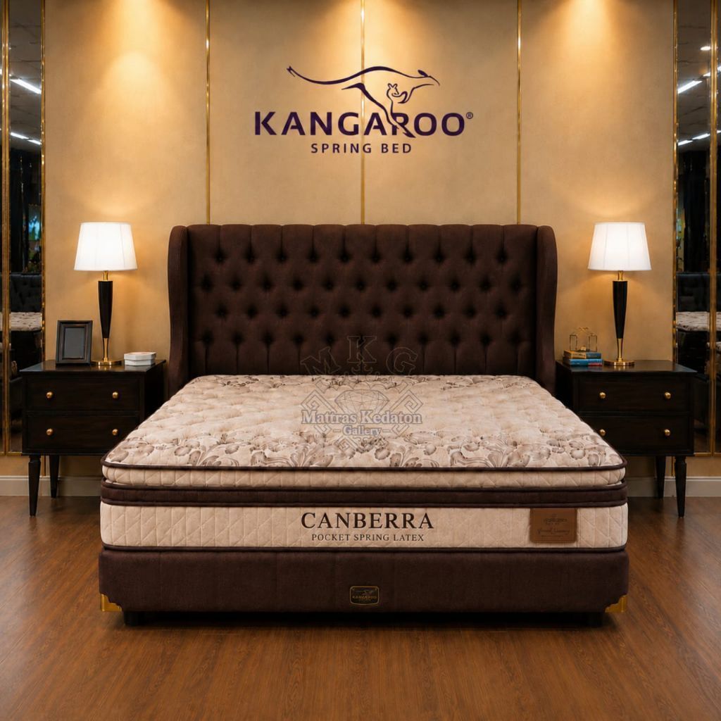 kangaroo springbed Canberra Pocket Latex - Kasur Springbed Matras Bandar lampung