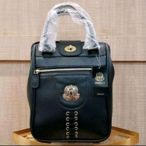 Tas Sepatu Golf Premium Majesty/Golf Shoes Bag Leather Waterproof/Travel Bag
