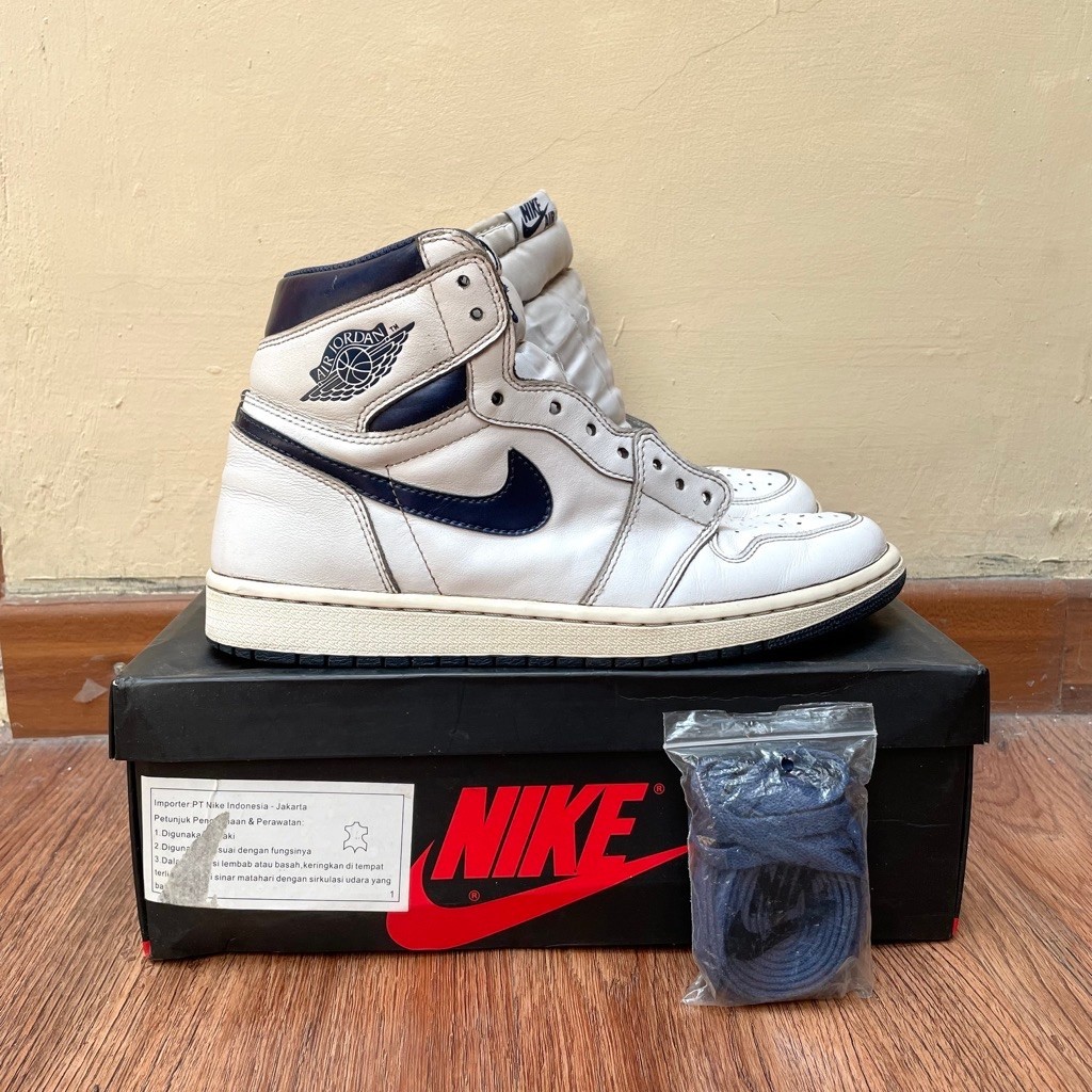 AJ 1 OG HIGH METALLIC NAVY 2016 100% ORIGINAL