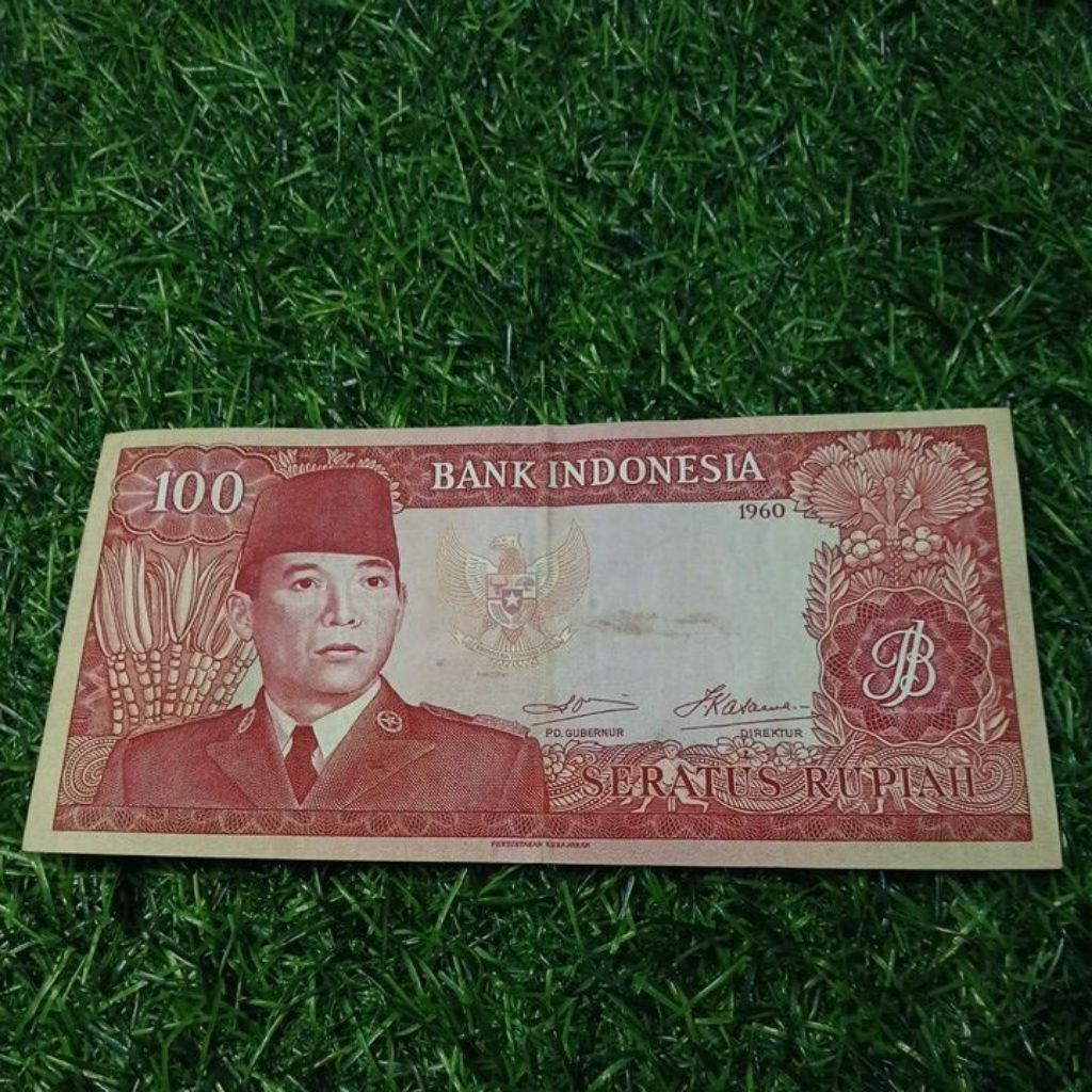soekarno 100 rupiah 1960 asli