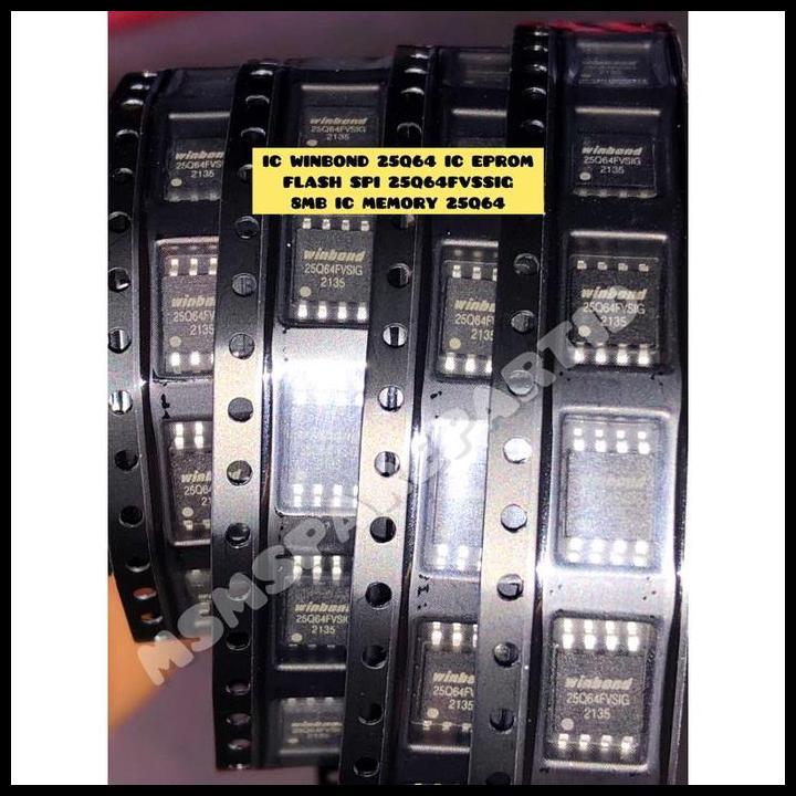 HOT DEAL IC WINBOND 25Q64 IC EPROM FLASH SPI 25Q64FVSSIG 8MB IC MEMORY 25Q64 
