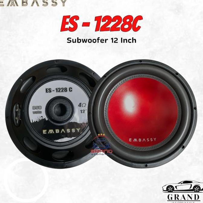 Speaker Subwoofer 12 Inch Embassy ES-1228C Subwoofer Mobil ES 1228C