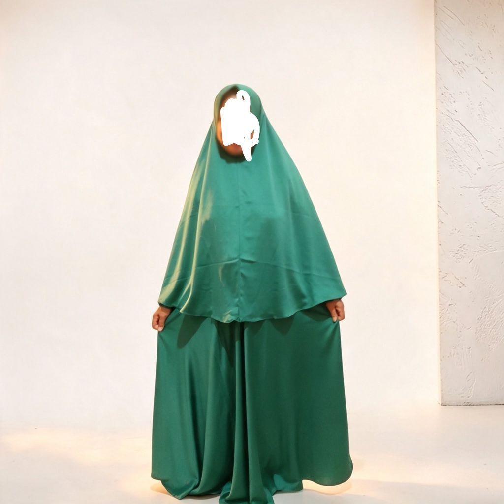 pakaian Muslim Wanita,Gamis Wanita Abaya  Hijau Emerald,Hijau Botol Size XL