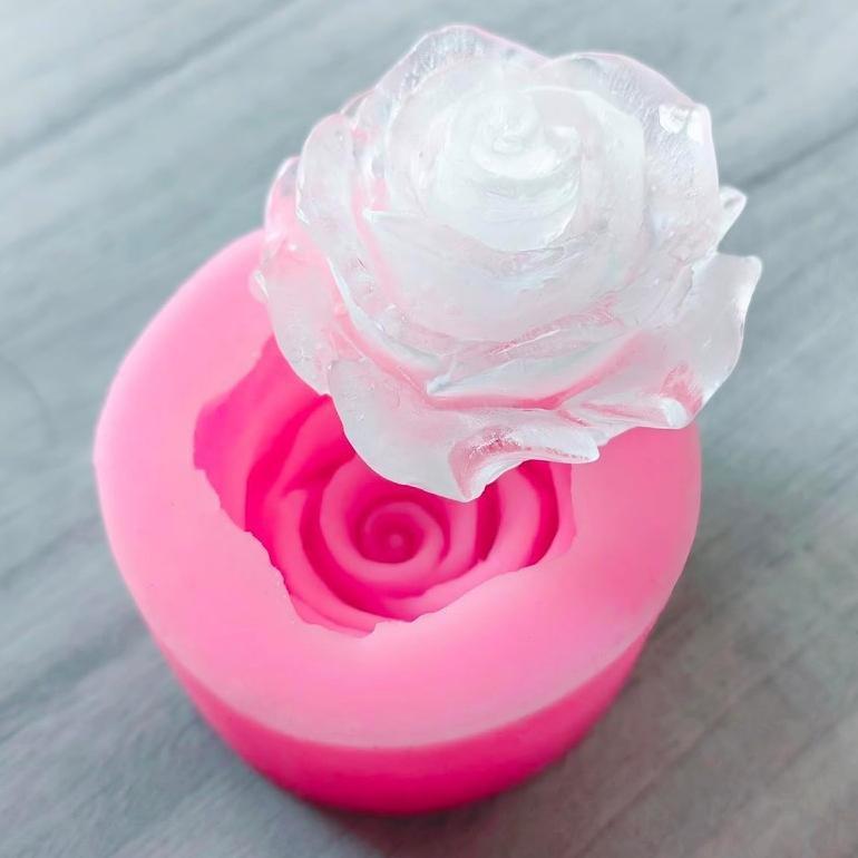 Cetakan Puding Mawar Cetakan Silikon Bunga Cetakan Mawar Kecil Untuk Puding