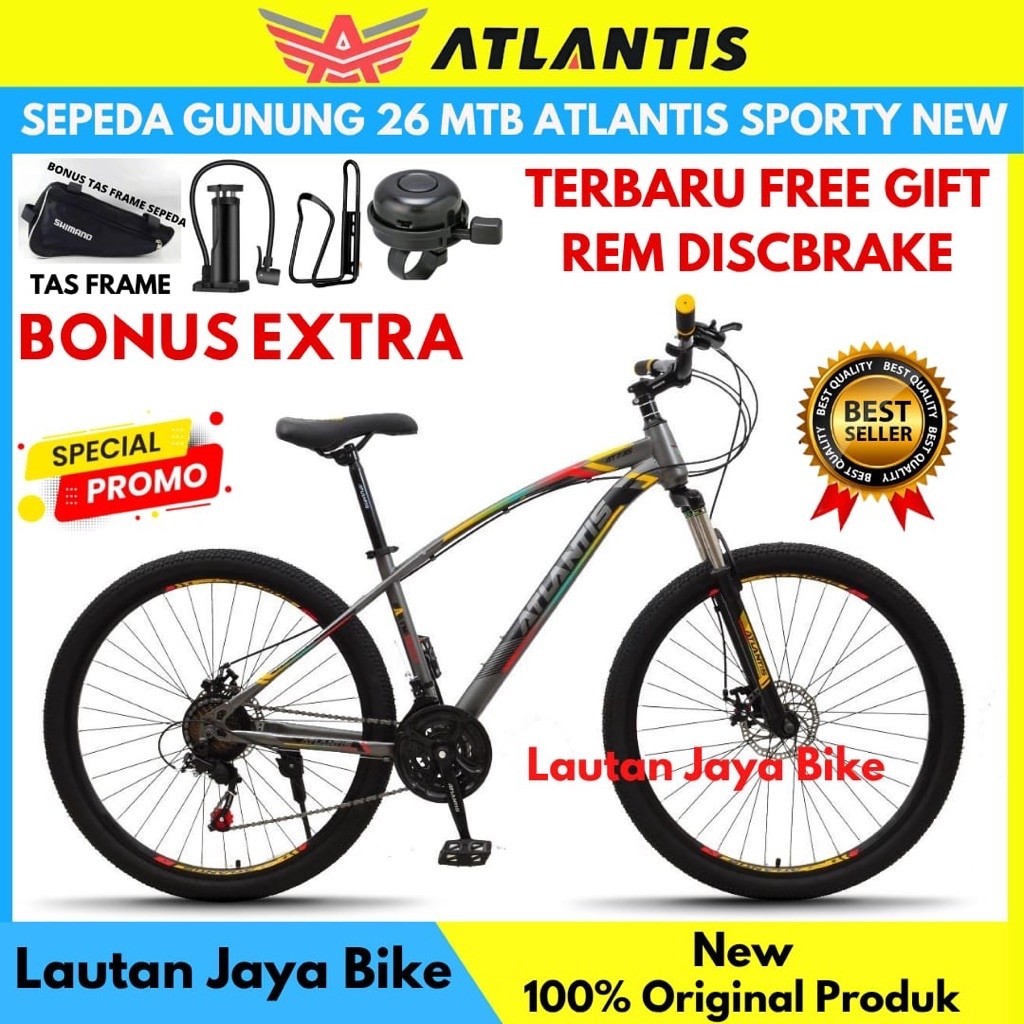 Sepeda Gunung 26 MTB Atlantis AT 730 Sporty New