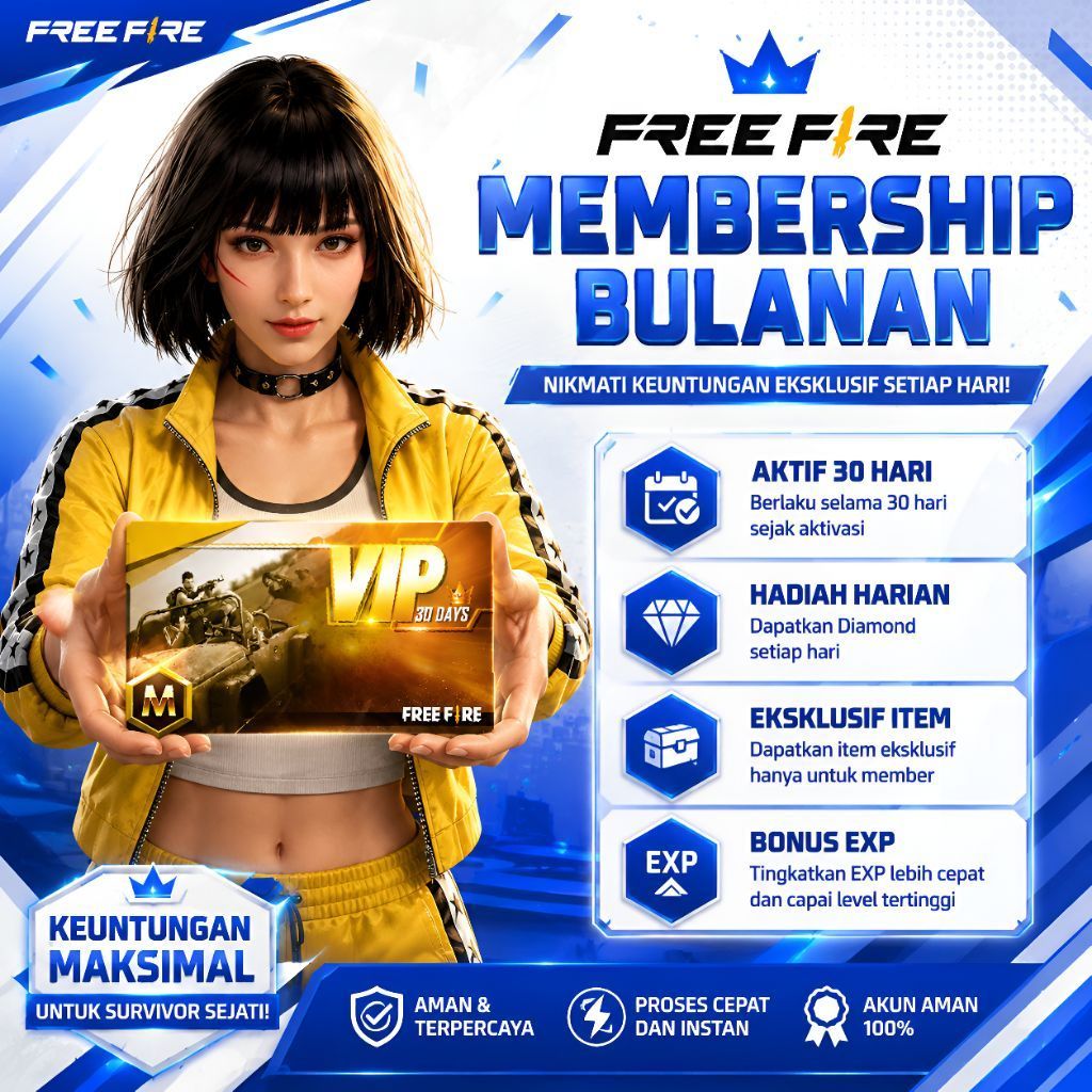 Paket FF Bulanan | 30 Hari