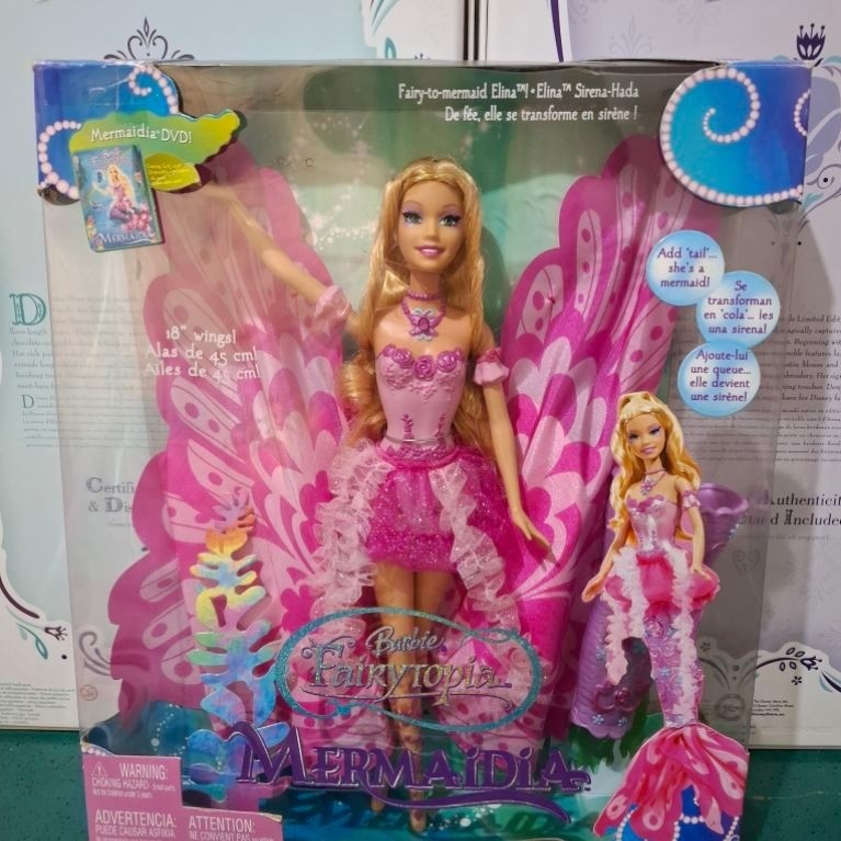 Barbie Fairytopia Mermaidia Elina Asli Mattel Original
