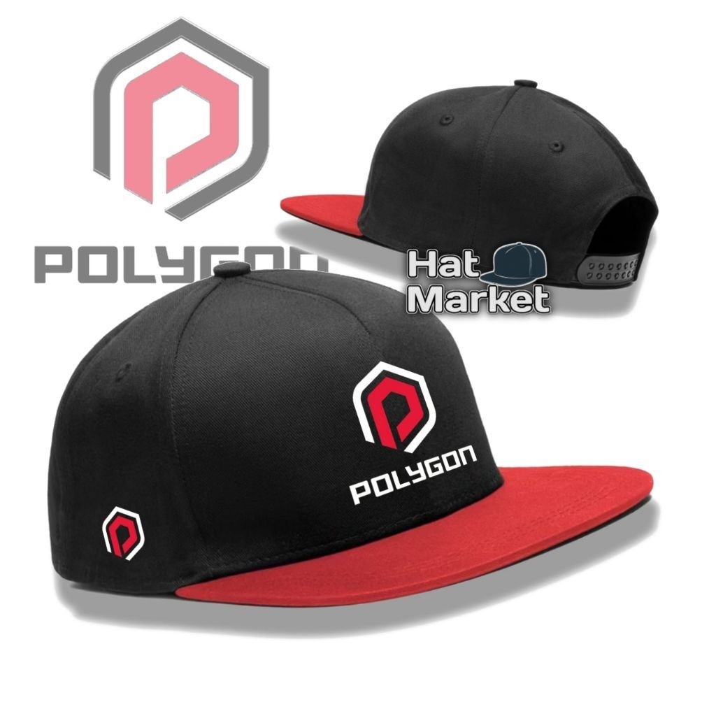 Topi POLYGON Snapback | Snapback Hat Caps Hip Hop Cycling | Topi Snapback Bike Balap Onthel Poligon