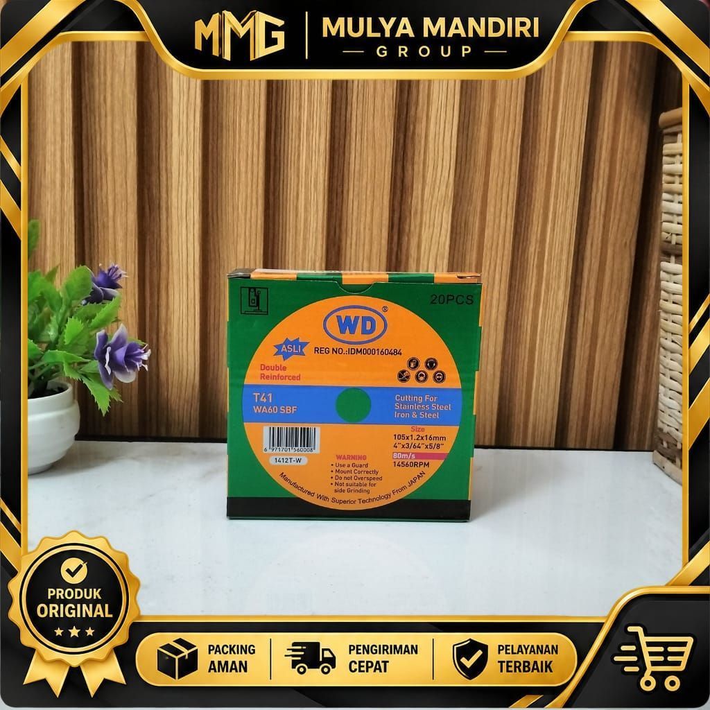 (1 dus) wd mata gerinda potong 4 inch