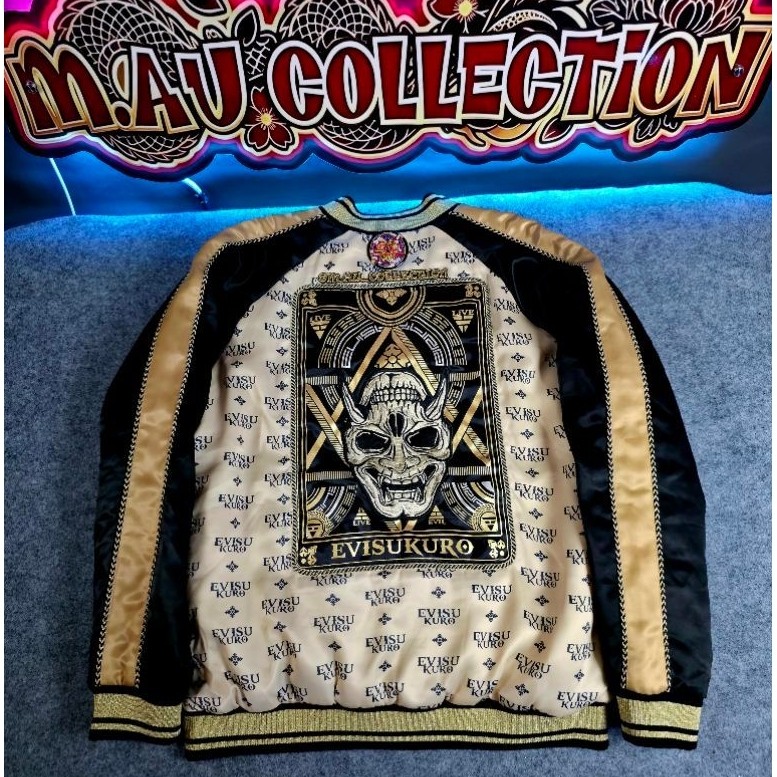 SUKAJAN BOMBER EVISU KURO (RARE ITEM)
