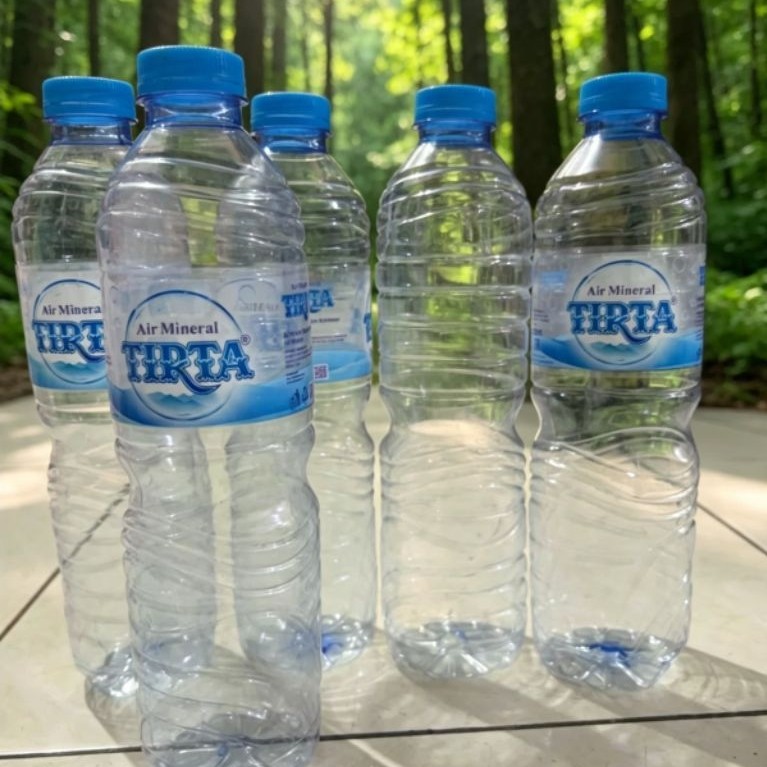 Botol bekas Tirta 1,5Lt,600ml ,Giat 1,5Lt,600ml bersih