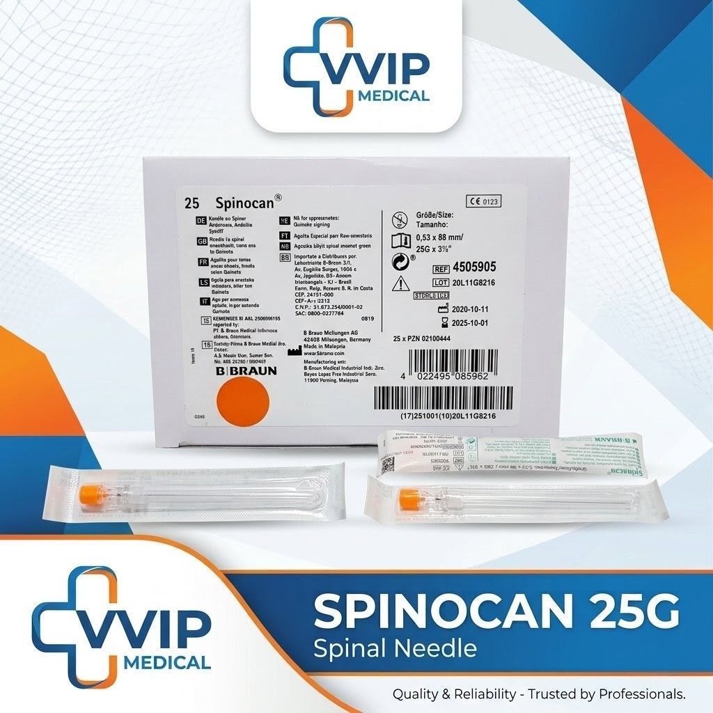 Spinocan 25G B-BRAUN/Spinocan 25 G B-Braun Per-Box Isi 25 pcs