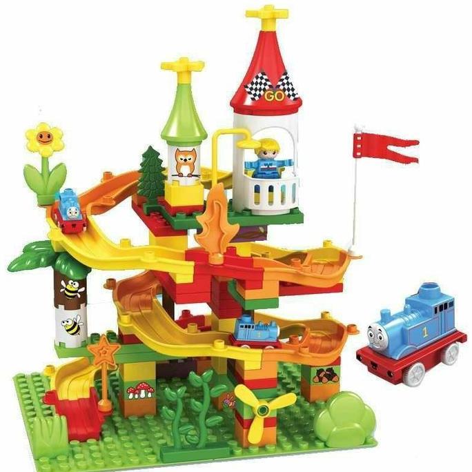 [IM] MainanThomas Marble Run / Balok Susun Partikel Besar Kotak Plastik