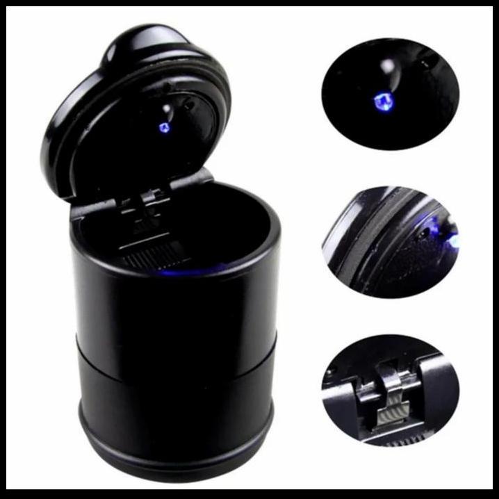 DISKON ASBAK MOBIL PORTABLE LED BLUE ASBAK MOBIL PAJERO OLD 