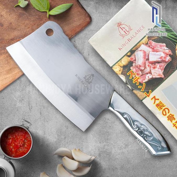 Griyanashop_ Cleaver Knife Pisau Dapur Stainless Steel B018 Luji Ganom