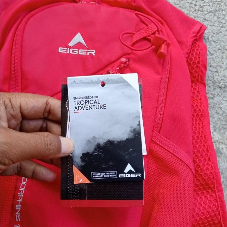 Tas Ransel EIGER DORPHIN 1 warna merah untuk hiking adventure