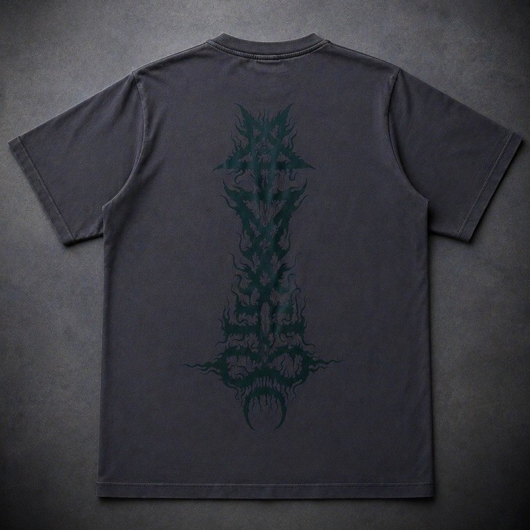 SNICKERS APPAREL / necropia / tshirt / baju kaos pendek abu carcoal / ts.tribalgrey