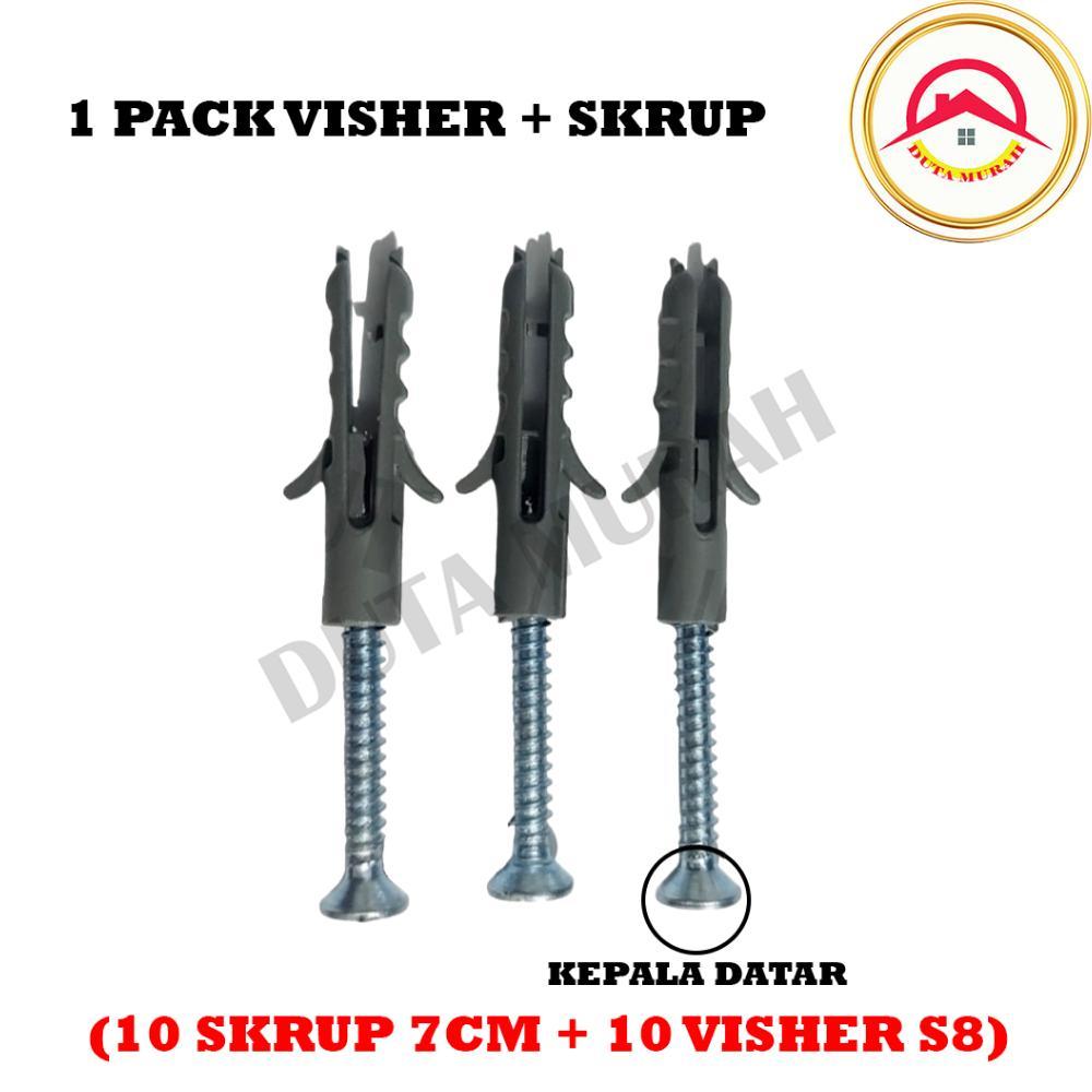 Spiser Sekrup Set S8 Paket Skrup dan SpiserScrewset Skrup 7cm