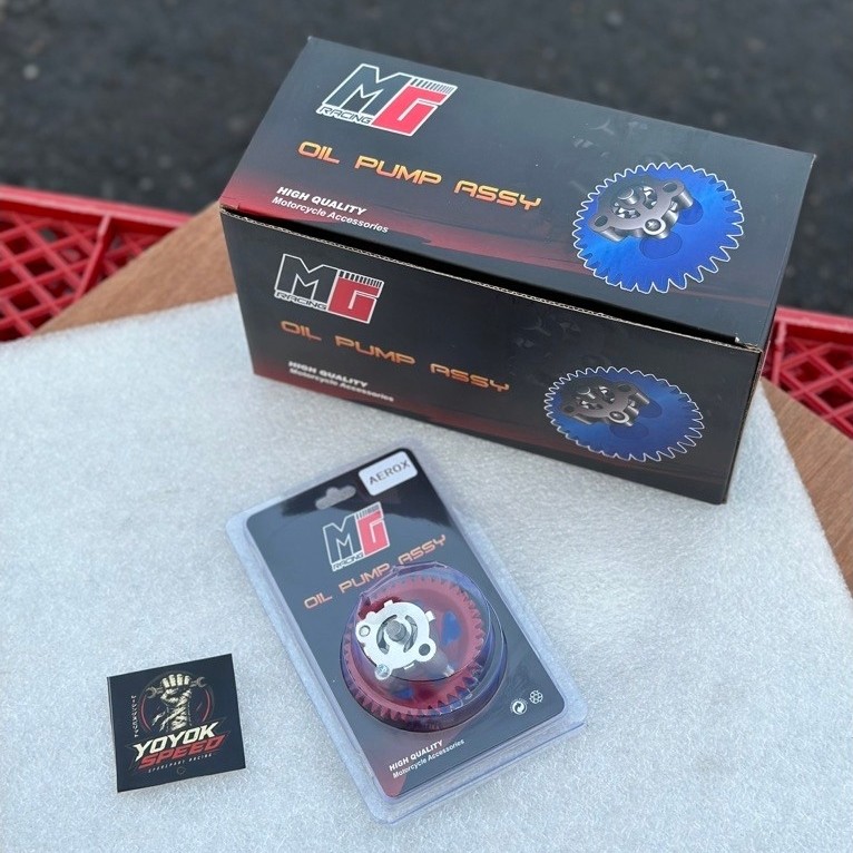 POMPA OLI NMAX NEW AEROX MG RACING FOR CC 180-250 OIL PUMP AEROX NMAX NEW CC 200 UP