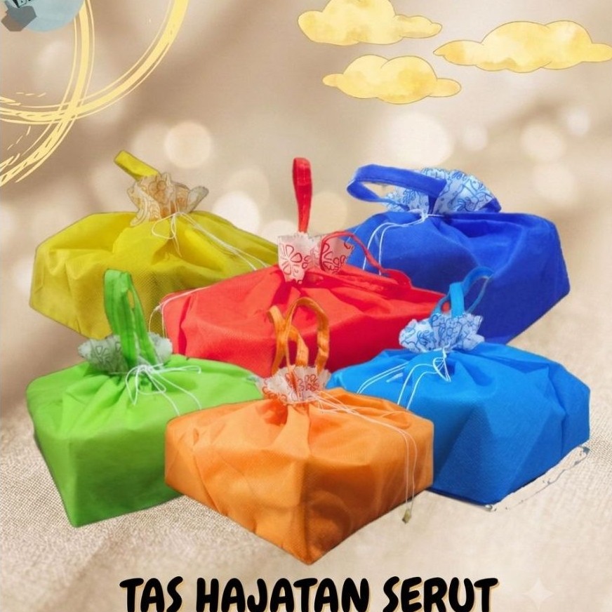 (12 Pcs) TERMURAH TAS HAJATAN SERUT UKURAN 22